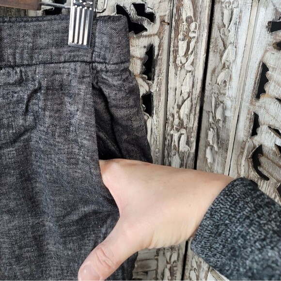 Theory Heather Grey Straightleg Ankle Pants with Pockets Womens Size 6 - Picture 6 of 14